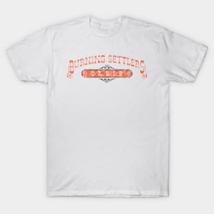 Burning Settlers Cabin Red and Black T-Shirt